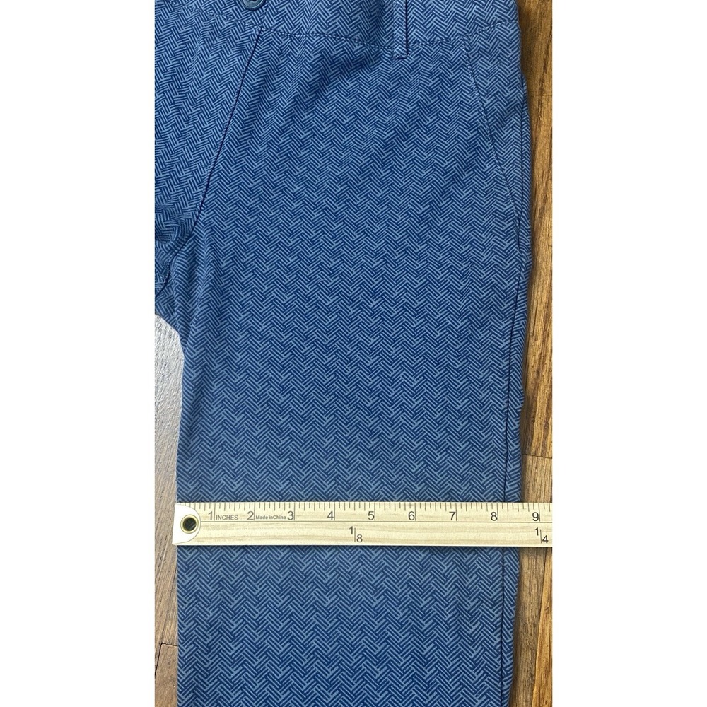 Betabrand Yoga Dress Pants Size‎ Large Two Pocket Blue Herringbone Athleisure - Picture 7 of 10
